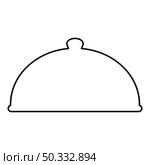 Cloche serving dish Restaurant cover dome plate covers to keep food warm Convex lid Exquisite presentation gourmet meal Catering concept contour outline icon black color vector illustration flat style simple image. Cloche serving dish Restaurant cover dome plate covers to keep food warm Convex lid Exquisite presentation gourmet meal Catering concept contour outline icon black color vector illustration flat style image. Стоковая иллюстрация, агентство Ingram Publishing / Фотобанк Лори