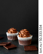 front view delicious cupcake concept. Стоковое фото, агентство Ingram Publishing / Фотобанк Лори
