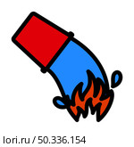 Fire Bucket Icon. Editable Bold Outline With Color Fill Design. Vector Illustration. Стоковая иллюстрация, агентство Ingram Publishing / Фотобанк Лори