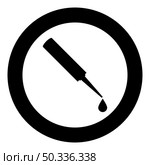 Glue with drop Silicone icon in circle round black color vector illustration image solid outline style simple. Glue with drop Silicone icon in circle round black color vector illustration image solid outline style. Стоковая иллюстрация, агентство Ingram Publishing / Фотобанк Лори