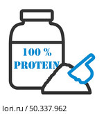 Icon Of Protein Conteiner. Bold outline design with editable stroke width. Vector Illustration. Стоковая иллюстрация, агентство Ingram Publishing / Фотобанк Лори