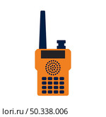 Portable Radio Icon. Flat Color Design. Vector Illustration. Стоковая иллюстрация, агентство Ingram Publishing / Фотобанк Лори