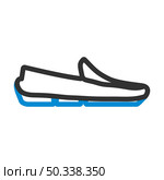 Moccasin Icon. Editable Bold Outline With Color Fill Design. Vector Illustration. Стоковая иллюстрация, агентство Ingram Publishing / Фотобанк Лори