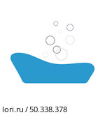 Baby Bathtub Icon. Flat Color Design. Vector Illustration. Стоковая иллюстрация, агентство Ingram Publishing / Фотобанк Лори