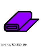 Tailor Cloth Roll Icon. Editable Bold Outline With Color Fill Design. Vector Illustration. Стоковая иллюстрация, агентство Ingram Publishing / Фотобанк Лори