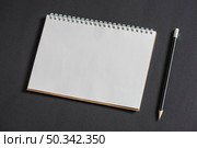 white scrapbook pencil grey background. Стоковое фото, агентство Ingram Publishing / Фотобанк Лори