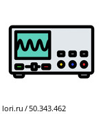 Oscilloscope Icon. Editable Bold Outline With Color Fill Design. Vector Illustration. Стоковая иллюстрация, агентство Ingram Publishing / Фотобанк Лори