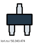 Smd Transistor Icon. Editable Bold Outline With Color Fill Design. Vector Illustration. Стоковая иллюстрация, агентство Ingram Publishing / Фотобанк Лори