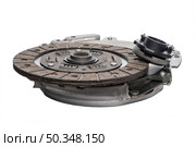 Car clutch isolated on white background. Стоковое фото, агентство Ingram Publishing / Фотобанк Лори