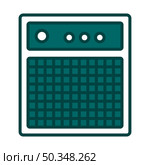 Audio Monitor Icon. Editable Bold Outline With Color Fill Design. Vector Illustration. Стоковая иллюстрация, агентство Ingram Publishing / Фотобанк Лори
