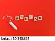 period word with scrabble letters tampon. Стоковое фото, агентство Ingram Publishing / Фотобанк Лори