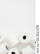 top view set toilet paper rolls. Стоковое фото, агентство Ingram Publishing / Фотобанк Лори
