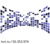 Checkered abstract background in Very Peri color. Modern techno business design. Vector illustration. Стоковая иллюстрация, агентство Ingram Publishing / Фотобанк Лори