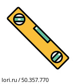 Icon Of Construction Level. Editable Bold Outline With Color Fill Design. Vector Illustration. Стоковая иллюстрация, агентство Ingram Publishing / Фотобанк Лори