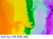 colorful liquid splatter aquarelle paint texture. Стоковое фото, агентство Ingram Publishing / Фотобанк Лори
