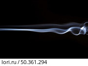 white smoky swirls abstract black background. Стоковое фото, агентство Ingram Publishing / Фотобанк Лори