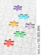 diversity assortment with different pieces puzzle. Стоковое фото, агентство Ingram Publishing / Фотобанк Лори