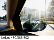 neighborhood view from lateral window car. Стоковое фото, агентство Ingram Publishing / Фотобанк Лори