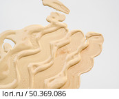 flat lay abstract foundation stain white background. Стоковое фото, агентство Ingram Publishing / Фотобанк Лори