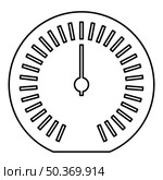 Speedometer odometer speed counter meter contour outline line icon black color vector illustration image thin flat style simple. Speedometer odometer speed counter meter contour outline line icon black color vector illustration image thin flat style. Стоковая иллюстрация, агентство Ingram Publishing / Фотобанк Лори