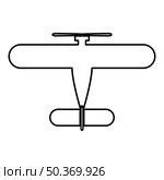 Propelier aircraft retro vintage small plane single engine contour outline line icon black color vector illustration image thin flat style simple. Propelier aircraft retro vintage small plane single engine contour outline line icon black color vector illustration image thin flat style. Стоковая иллюстрация, агентство Ingram Publishing / Фотобанк Лори