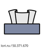 Tissue Paper Icon. Editable Bold Outline With Color Fill Design. Vector Illustration. Стоковая иллюстрация, агентство Ingram Publishing / Фотобанк Лори