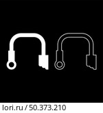 Pipe for water set icon white color vector illustration image simple solid fill outline contour line thin flat style. Pipe for water set icon white color vector illustration image solid fill outline contour line thin flat style. Стоковая иллюстрация, агентство Ingram Publishing / Фотобанк Лори