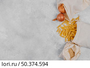 pantry food ingredients copy space top view. Стоковое фото, агентство Ingram Publishing / Фотобанк Лори