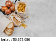 top view pantry food ingredients. Стоковое фото, агентство Ingram Publishing / Фотобанк Лори