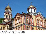 Фрагмент старинного монастыря Симона Кананита. Новый Афон, Абхазия. Стоковое фото, фотограф Анна Карасева / Фотобанк Лори