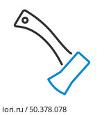 Icon Of Camping Axe. Editable Bold Outline With Color Fill Design. Vector Illustration. Стоковая иллюстрация, агентство Ingram Publishing / Фотобанк Лори