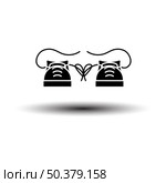 April Fool’s Day Icon. Black on White Background With Shadow. Vector Illustration. Стоковая иллюстрация, агентство Ingram Publishing / Фотобанк Лори