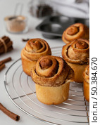 high angle delicious cinnamon rolls. Стоковое фото, агентство Ingram Publishing / Фотобанк Лори