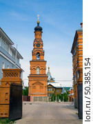 Russia Saraktash 25 May 2010: Trinity Simeon's Convent of Mercy. Cathedral of the Life-Giving Trinity. Orenburg region. Стоковое фото, фотограф Акиньшин Владимир / Фотобанк Лори