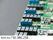 close up circuit board components. Стоковое фото, агентство Ingram Publishing / Фотобанк Лори