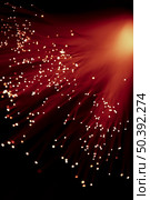 glowing fiber channels red shades. Стоковое фото, агентство Ingram Publishing / Фотобанк Лори
