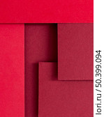 monochromatic still life composition with red paper 3. Стоковое фото, агентство Ingram Publishing / Фотобанк Лори
