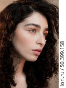 portrait female with pearls make up 5. Стоковое фото, агентство Ingram Publishing / Фотобанк Лори