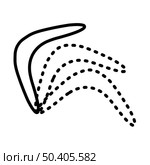 Icon Of Boomerang. Bold outline design with editable stroke width. Vector Illustration. Стоковая иллюстрация, агентство Ingram Publishing / Фотобанк Лори