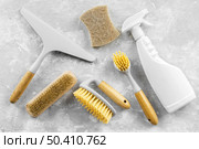 eco cleaning product with brushes. Стоковое фото, агентство Ingram Publishing / Фотобанк Лори