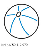Baby Rubber Ball Icon. Editable Bold Outline With Color Fill Design. Vector Illustration. Стоковая иллюстрация, агентство Ingram Publishing / Фотобанк Лори