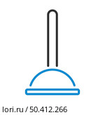Plunger Icon. Editable Bold Outline With Color Fill Design. Vector Illustration. Стоковая иллюстрация, агентство Ingram Publishing / Фотобанк Лори