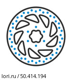 Bike Brake Disc Icon. Editable Bold Outline With Color Fill Design. Vector Illustration. Стоковая иллюстрация, агентство Ingram Publishing / Фотобанк Лори