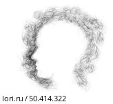 Losing hair and follicle loss or alopecia and balding medical concept as clumps of follicles shaped as a human head representing a receding hairline with thinning follicles resulting in baldness on a white background. Стоковое фото, агентство Ingram Publishing / Фотобанк Лори