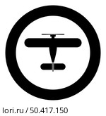 Propelier aircraft retro vintage small plane single engine icon in circle round black color vector illustration image solid outline style simple. Propelier aircraft retro vintage small plane single engine icon in circle round black color vector illustration image solid outline style. Стоковая иллюстрация, агентство Ingram Publishing / Фотобанк Лори