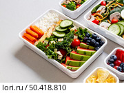 fish vegetables fruits high angle. Стоковое фото, агентство Ingram Publishing / Фотобанк Лори