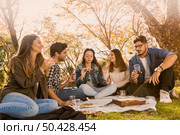 Friends in the park making a picnic . Стоковое фото, агентство Ingram Publishing / Фотобанк Лори