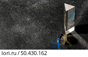 cubic transparent prism lights high view copy space. Стоковое фото, агентство Ingram Publishing / Фотобанк Лори