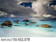 Beautiful view of Anze Lazio beach in Praslin, Seychelles. Стоковое фото, агентство Ingram Publishing / Фотобанк Лори