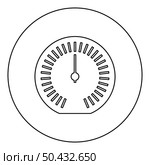 Speedometer odometer speed counter meter icon in circle round black color vector illustration image outline contour line thin style simple. Speedometer odometer speed counter meter icon in circle round black color vector illustration image outline contour line thin style. Стоковая иллюстрация, агентство Ingram Publishing / Фотобанк Лори